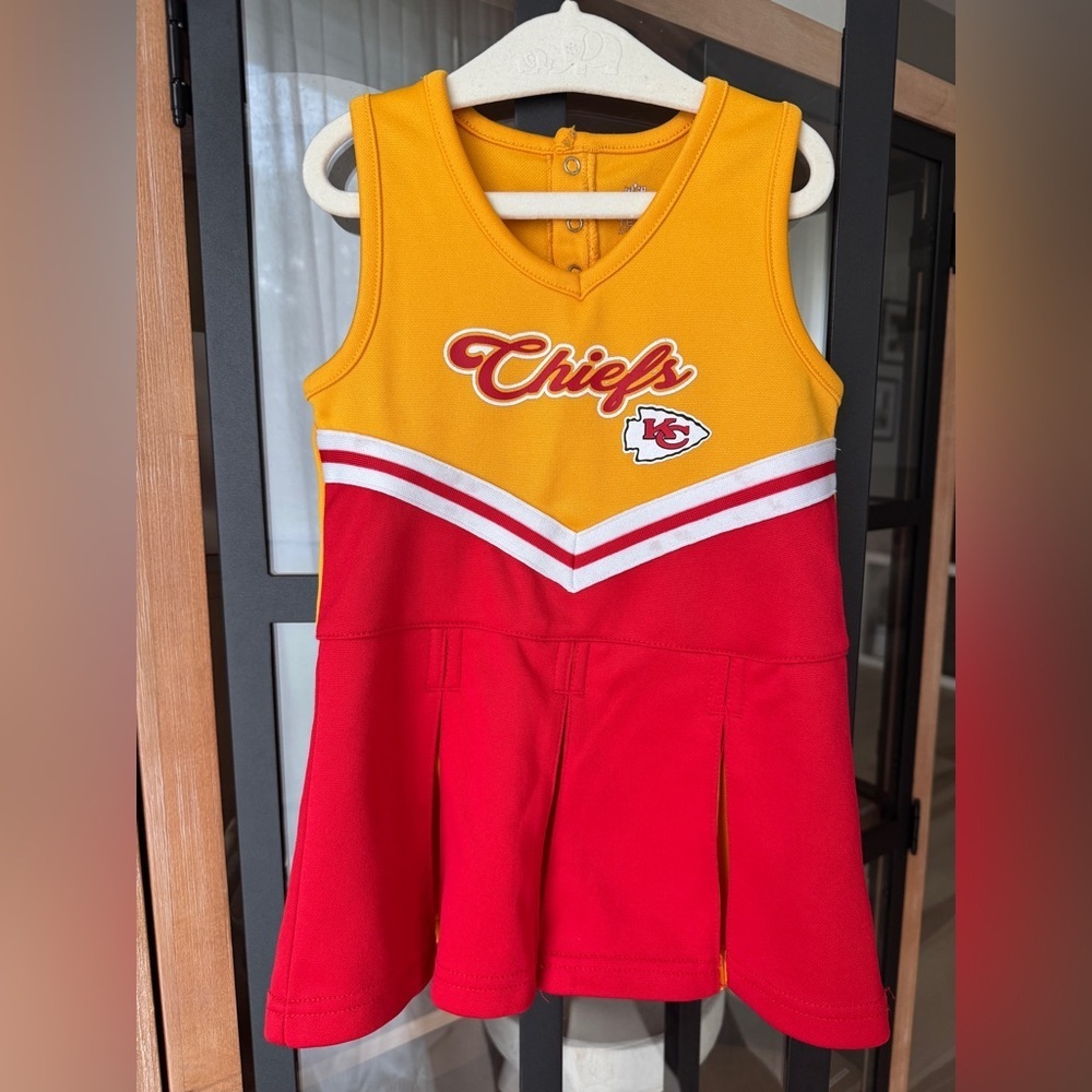 NFL Kansas City Chiefs cheerleading dress toddler girl taylor swift travis 87